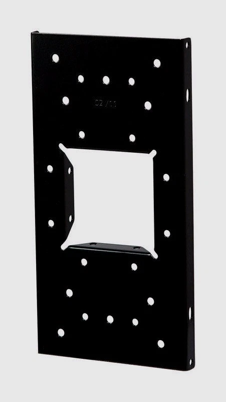 Black Solar Group Universal Mailbox Steel Mounting Bracket Board 6" UMBS0B06 - Image 1 of 1