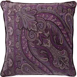 Etro Cushion With Piping Purple 18" x 18" New - Picture 1 of 4