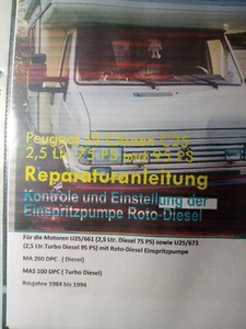 Peugeot j5 Citroen c25 Reparaturanleitung Einspritzpumpe Einstellen Förderbeginn - Bild 1 von 1