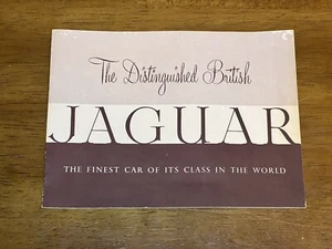 Folleto de ventas original Jaguar XK120 y MK7 de los años 50 - The Distinguished British - Imagen 1 de 8