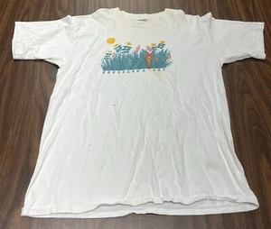 Vtg Oneita Power-T Rousseau’s Cat B. Lewis 1987 White Graphic T Shirt Sz XL - Picture 1 of 13