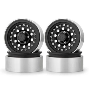 FLYXM For SCX10 90046 TRX4 D90 1/10 RC Crawler 1.9" Metal Beadlock Wheel Rims - Picture 1 of 10