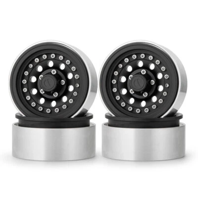 FLYXM For SCX10 90046 TRX4 D90 1/10 RC Crawler 1.9" Metal Beadlock Wheel Rims - Image 1 of 4