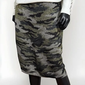 New Women's Jennifer Lopez Camouflage Midi Pencil Skirt Size Small - Picture 1 of 2