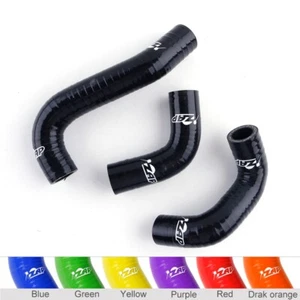 ZAP FOR KAWASAKI KX 60 1985-2003 Silicone radiator coolant Hose KIT Black - Picture 1 of 7