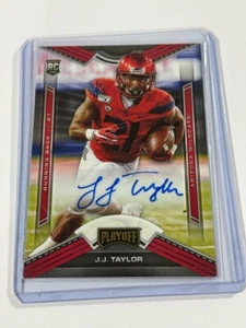 2020 Chronicles Playoff Draft Picks J.J. Taylor Rookie RC Autograph Auto #13 - Picture 1 of 2
