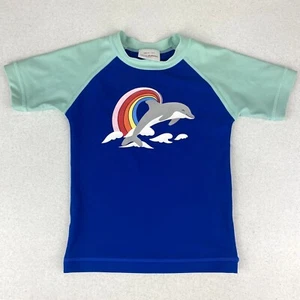 Hanna Andersson Sunblock Art Rash Guard Dolphin Rainbow 4 - Picture 1 of 7