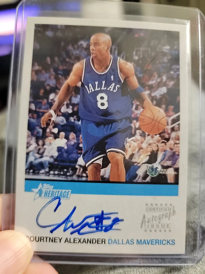2000-01 Topps Heritage Auto Courtney Alexander #HA-CA Rookie Auto RC Foto 1 de 2