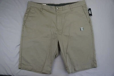 Volcom Vmnoty Stretch Casual Chino Skate Shorts. Khaki, Men's Size 40. NWT!! - Image 1 of 4
