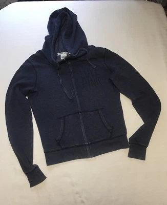 Chaqueta Victoria's Secret Sudadera con Capucha Azul Manga Larga Cremallera Con Bolsillos VS Foto 1 de 4