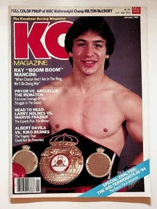 1984 January KO Knockout Boxing Magazine Ray Mancini Milton McCrory Arguello - Picture 1 of 6