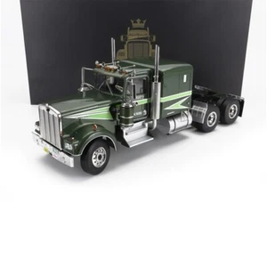 Camión tractor Kenworth W900 1989 3 assi móvil verde escala 1:18 - Imagen 1 de 10