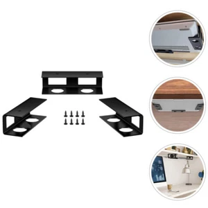 Computer Stand Laptop Sliding Bracket under Desk Storage Mount Holder - Photo 1/12
