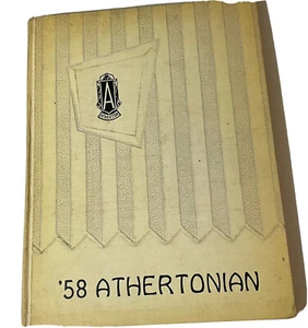ANNUARIO 1958 Atherton Flint Mi Athertonian High School - Foto 1 di 5