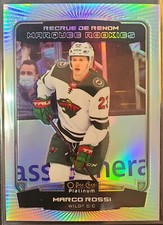 2022-23 OPC O-PEE-CHEE HOCKEY MARCO ROSSI OPC PLATINUM RAINBOW PREVIEWS RC #P-MR