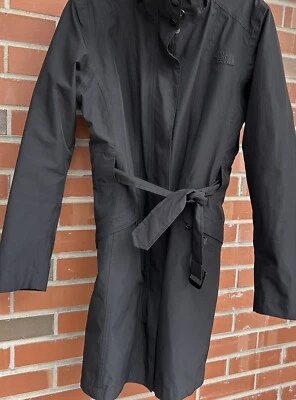 Trench coat feminino North Face com cinto preto M Hyvent - Imagem 1 de 4