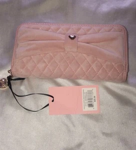 Juicy Couture Pink Diamond Tied With A Bow Large Zip Around Wallet NWT - Picture 1 of 15