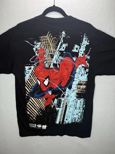 HUF X Marvel Shirt Medium Black Graphic Spider-Man AOP Avengers Skate NEU - Bild 1 von 11