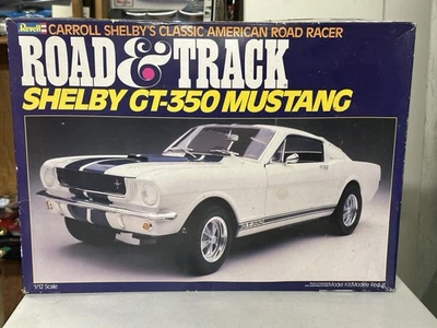1985 UNBUILT 1:12 REVELL model car kit SHELBY GT-350 MUSTANG #7479 Road & Track - Image 1 of 4
