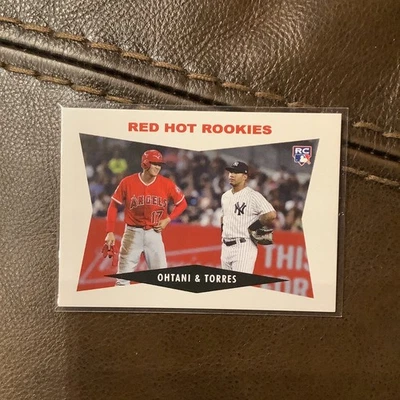Topps 2018 TBT #174 Red Hot Rookies RC Shohei Ohtani /Gleyber Torres  /1029 sp - Image 1 of 2