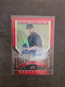 2015 ELITE EXTRA EDITION PROSPECT ROOKIE DAVIS AUTOGRAPH YANKEES PIRATES  - Picture 1 of 2
