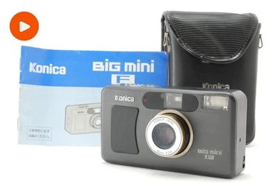 [CASI COMO NUEVA] Cámara fotográfica Konica BiG mini F limitada negra apuntar y disparar 35 mm JAPÓN Foto 1 de 4