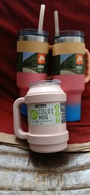 2x - "Ozark Trail" 40 Oz. Vasos con mango y A 32 OZ Vaso taza "reducir" Foto 1 de 3