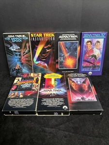 LOT 7 VHS Sci-Fi Science Fiction Movies Star Trek Spock Voyage Kharl Frontier - Picture 1 of 13