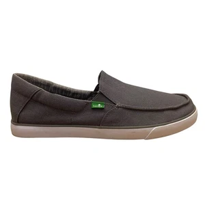 Sanuk Men’s Gray Canvas Lightweight Casual Slip-On Loafer Shoes Size 11 - Picture 1 of 8