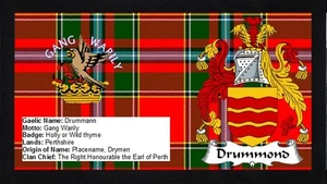Alfombra de bar Drummond Scottish Clan Scotland corredor pub hogar fantástico recuerdo - Imagen 1 de 3