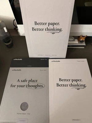 *BRAND NEW* Remarkable 2 Tablet Bundle w/ Marker Plus & Book Folio - Image 1 of 4