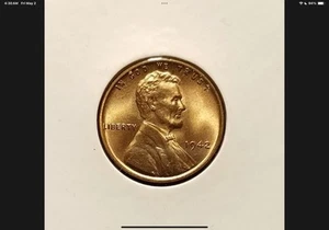 1942 P LINCOLN CENT PENNY UNCIRCULATED MS CONDITION - L4 - Picture 1 of 2