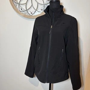 Snozu Extreme Gear Women's Jacket Black Size Large Full Zip Fleece Lined EUC - Picture 1 of 9