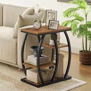 HOOBRO Beistelltisch Industrial Style Beistelltisch Sofa Beistelltisch Nachttisch  - Bild 1 von 12