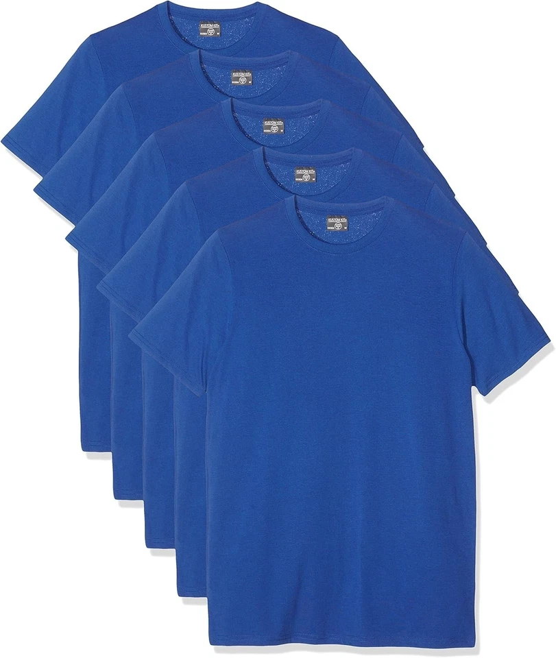 KUSTOM KIT Camiseta Hombre (Pack de 5) Camiseta Manga Corta Cuello Redondo,... - Imagen 1 de 1