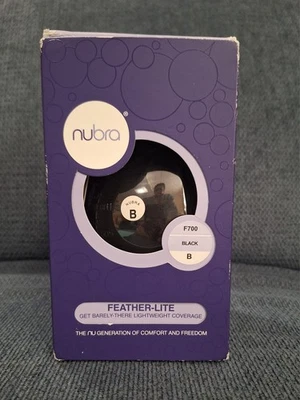 Sutiã adesivo NuBra Basic Feather-Lite preto F700 tamanho B - Imagem 1 de 4