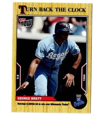 2022 Topps Now Turn Back The Clock George Brett #162 Royals 2500th Hit PR: 371