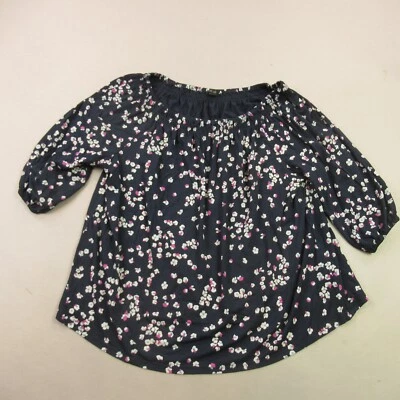 J Jill Sweater Womens XL 3/4 Sleeve Casual Crew Neck Pullover Blue - Image 1 of 4