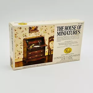 The House Of Miniatures Chippendale Desk Brown Office 40017 Kit Dollhouse - Picture 1 of 10