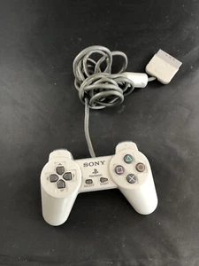 Sony PS2 silver Wired Controller OEM DualShock PlayStation 2 with cosmetic-GS13 - Picture 1 of 6