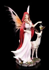 Elfen Figur mit Hirsch - Nienna - Fantasy Fee Naturelfe Reh Dekostatue