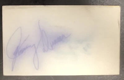 Jimmy Duncan Signed Index Card Football HOF Butch Autograph Colts Saints JSA - Image 1 of 2