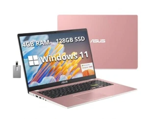ASUS Vivobook Go L510K Pentium Silver N6000 1.1GHz 4GB RAM 128GB eMMC 15.6"-pink - Picture 1 of 9