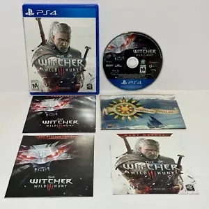The Witcher 3 Wild Hunt PS4 CIB completo con banda sonora de CD, mapa, manual y más - Imagen 1 de 7