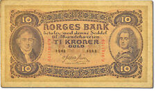 [#22457] Billet, Norvège, 10 Kroner, 1943, NEUF