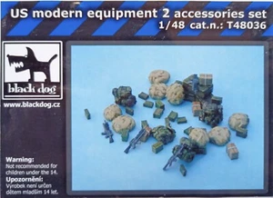 MODELLISMO-US modern equipment 2 accessories set - Black Dog T48036 1/48 scale - Foto 1 di 1