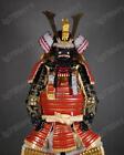 Armure japonaise portable collection combinaison armure de samouraï or et rouge H02