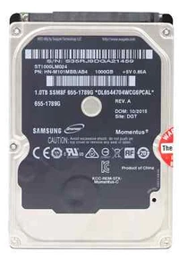 Original Samsung 1 TB 2.5" Hard Drive Apple 655-1789 HN-M101MBB/AB4 ST1000LM024 - Afbeelding 1 van 7