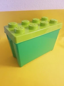 Lego / Duplo Aufbewahrungsbox Box für  Steine Groß Grün hellgrün  NEU - Zdjęcie 1 z 3