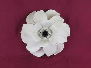 Vintage Handmade White Magnolia Flower Ceiling Light - Picture 1 of 6